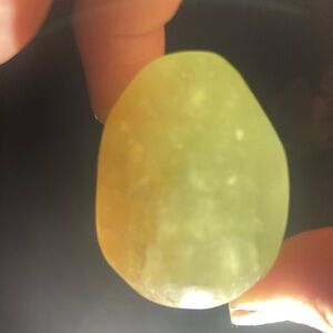 Golden glowy Flourite egg